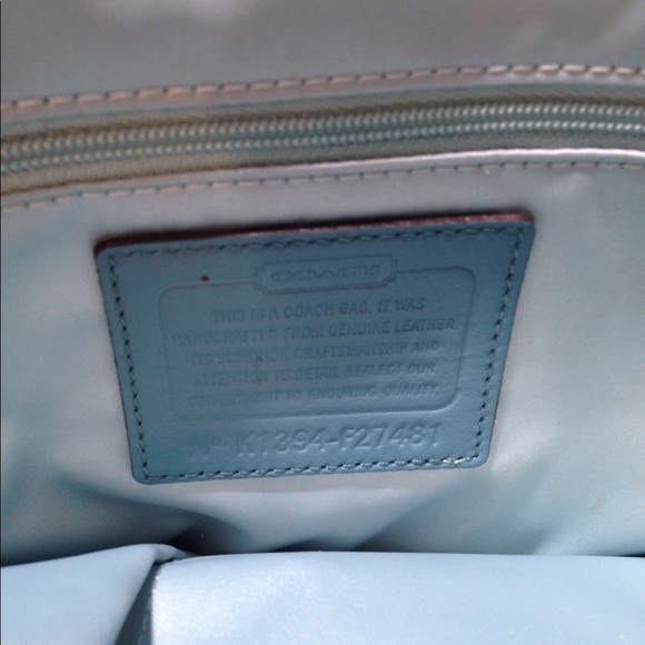 Authentic leather coach purse- real - Picture 3 of 5